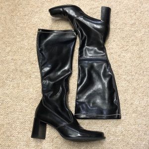 Franco Sarto Black Heeled Boots